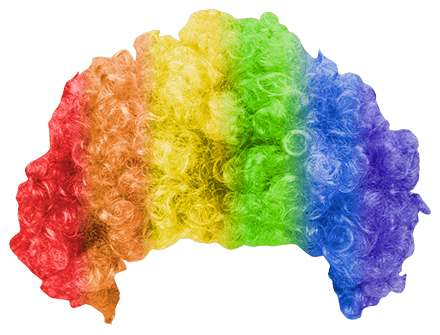 Rainbow Wig